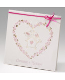 Invitación de boda corazón pajaritos