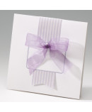 Invitación de boda lazo malva