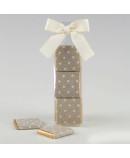 Estuche 3 napolitanas topos marron