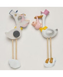 Imán Pita cigüeña gorro rosa