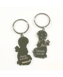 Llavero metal Angel arrodillado